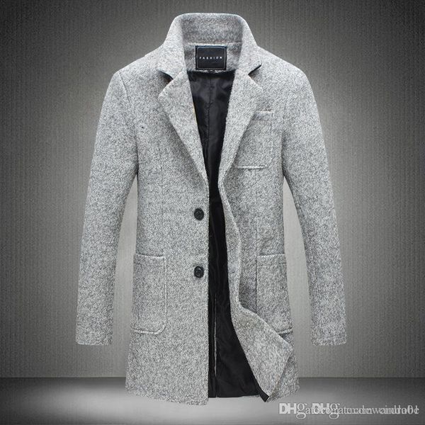 2017 new long trench coat men windbreak winter fashion mens overcoat 40% wool quality thick warm trench coat male jackets, Tan;black
2017 new long trench coat men windbreak winter fashion mens overcoat 40% wool quality thick warm trench coat male jackets, Tan;black