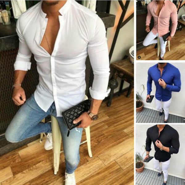 men clothes 2019 men shirts 3d shirt fashion slim fit v neck long sleeve muscle tee shirt casual tops blouse, White;black
men clothes 2019 men shirts 3d shirt fashion slim fit v neck long sleeve muscle tee shirt casual tops blouse, White;black