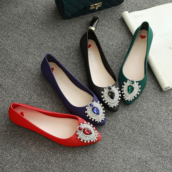 cozy soft jelly shoes candy color pointed toe flats glitter crystal shallow non-slip loafers lazy slip-on soft soled espadrilles, Black
cozy soft jelly shoes candy color pointed toe flats glitter crystal shallow non-slip loafers lazy slip-on soft soled espadrilles, Black