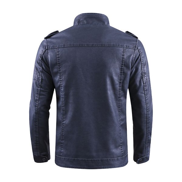 aliexpress men's washing leather coat jacket large size retro pu leather jacket, Black
aliexpress men's washing leather coat jacket large size retro pu leather jacket, Black