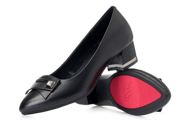 2019 women's shoes in spring and autumn with new style middle heel coarse heel pointed end @64, Black
2019 women's shoes in spring and autumn with new style middle heel coarse heel pointed end @64, Black