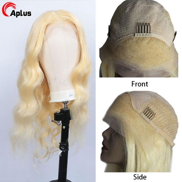 613 wig human hair ombre blonde lace front wig with dark roots body wave 180 density 13x4 peruvian remy hair lace frontal, Black;brown
613 wig human hair ombre blonde lace front wig with dark roots body wave 180 density 13x4 peruvian remy hair lace frontal, Black;brown