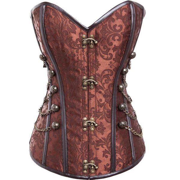bustiers & corsets gothic dark corset brown retro steel ribs european and american court xl tailored waist, Black;white
bustiers & corsets gothic dark corset brown retro steel ribs european and american court xl tailored waist, Black;white