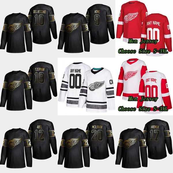2019 Golden Edition 12 Sid Abel Detroit Red Wings 9 Gordie Howe 17 Filip Hronek 20 Dylan McIlrath 10 Alex Delvecchio 19 Steve Yzerman Jersey
2019 Golden Edition 12 Sid Abel Detroit Red Wings 9 Gordie Howe 17 Filip Hronek 20 Dylan McIlrath 10 Alex Delvecchio 19 Steve Yzerman Jersey