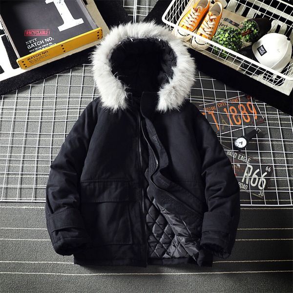 moownuc men 2019 new men's thick parkas jackets male solid color overcoat winter warm fur hooded coat outerwear, Tan;black
moownuc men 2019 new men's thick parkas jackets male solid color overcoat winter warm fur hooded coat outerwear, Tan;black