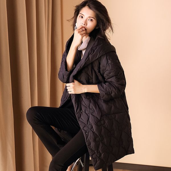fashion white duck down coat 2018 autumn and winter korean-style cool pocket solid color mid-length hooded down jacket women's d, Black;white
fashion white duck down coat 2018 autumn and winter korean-style cool pocket solid color mid-length hooded down jacket women's d, Black;white