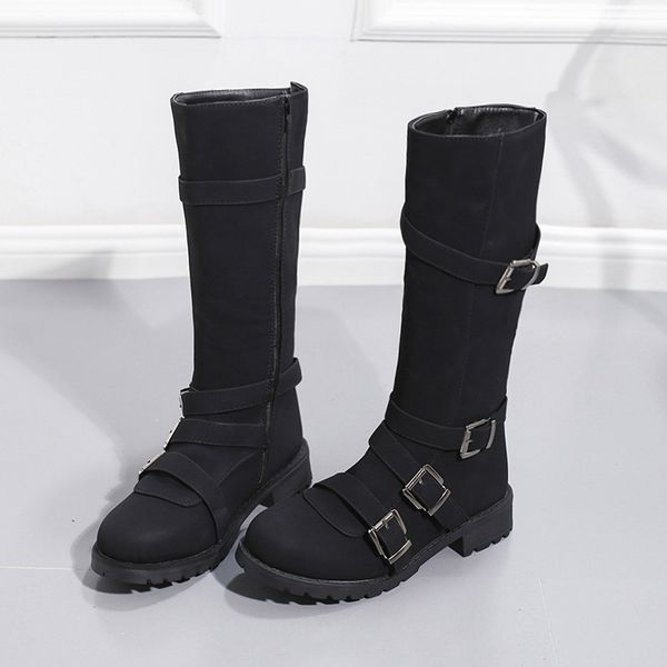 roman winter women boots casual pu leather lace-up buckle strap autumn motorcycle long boots shoes woman zapatos de mujer, Black
roman winter women boots casual pu leather lace-up buckle strap autumn motorcycle long boots shoes woman zapatos de mujer, Black