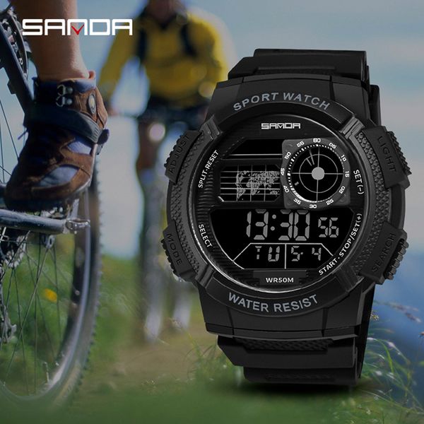 relogio masculino 2019 sanda men analog quartz digital watch waterproof sports watches for men silicone led electron watch, Slivery;brown
relogio masculino 2019 sanda men analog quartz digital watch waterproof sports watches for men silicone led electron watch, Slivery;brown