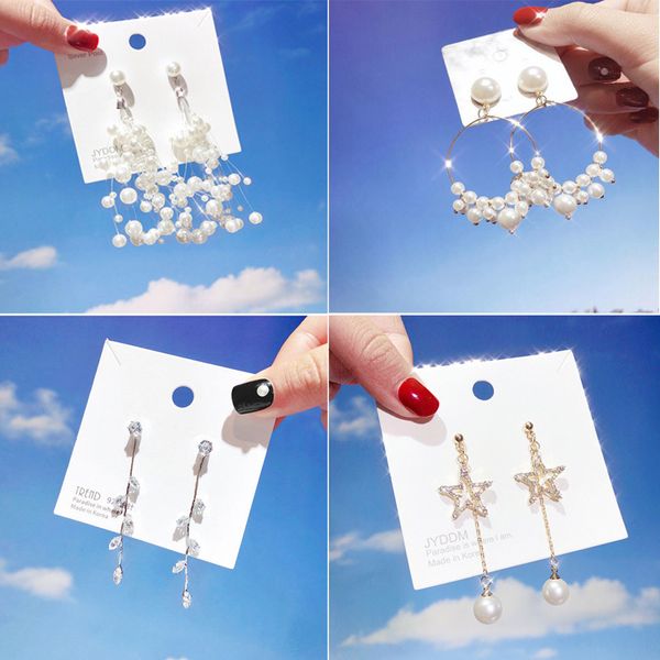 2019 new korean acrylic symphony simulated pearl shiny metal long tassel drop earrings sweety jewelry for women pendientes gift, Silver
2019 new korean acrylic symphony simulated pearl shiny metal long tassel drop earrings sweety jewelry for women pendientes gift, Silver