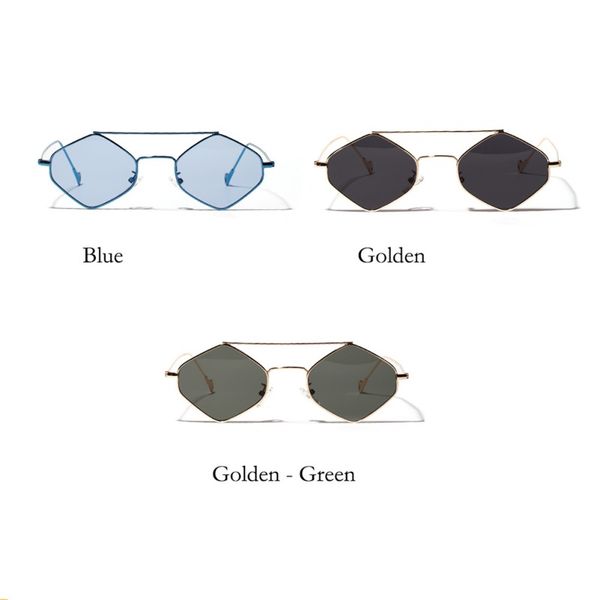 2019 fashion retro elegant clear color classic glasses small diamond shape metal frame beach sunglasses, White;black
2019 fashion retro elegant clear color classic glasses small diamond shape metal frame beach sunglasses, White;black