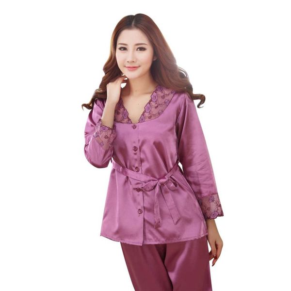 autumn fashion women pajamas sets girl full sleeve sleepwear comfortable silk lady nightdress female home clothes, Black;red
autumn fashion women pajamas sets girl full sleeve sleepwear comfortable silk lady nightdress female home clothes, Black;red