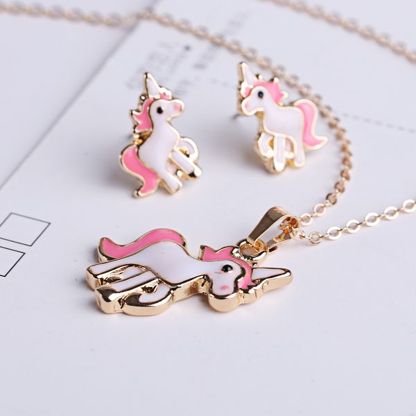 wholesale fashion jewelry earring studs necklace pendant set unicorn white horse lover wedding party anniversary birthday gifts, Silver
wholesale fashion jewelry earring studs necklace pendant set unicorn white horse lover wedding party anniversary birthday gifts, Silver