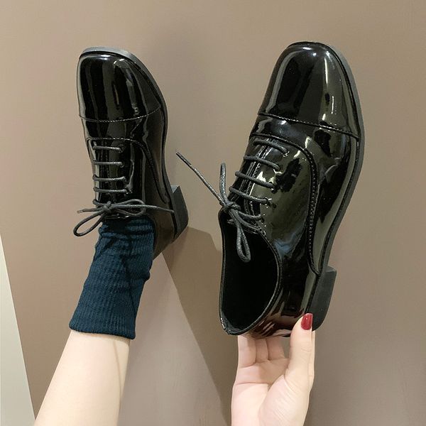 shoes woman 2019 patent leather ballet flats casual female sneakers designer women ladies' footwear square toe, Black
shoes woman 2019 patent leather ballet flats casual female sneakers designer women ladies' footwear square toe, Black