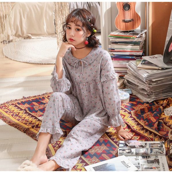 pyjamas suit casual sleep set lingerie cotton princess sleepwear summer printed flower nightwear babydoll new pajamas, Black;red
pyjamas suit casual sleep set lingerie cotton princess sleepwear summer printed flower nightwear babydoll new pajamas, Black;red
