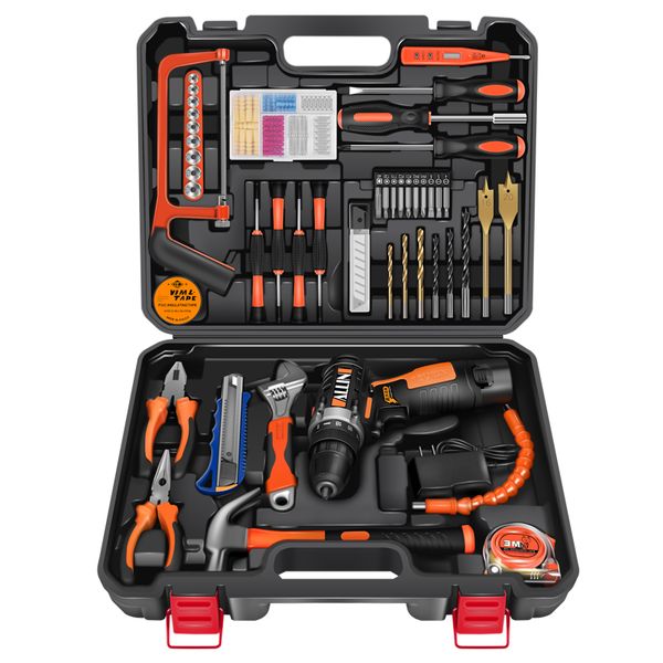household electric drill tool set hardware toolbox electrician woodworking multi-function repair tool combination set
household electric drill tool set hardware toolbox electrician woodworking multi-function repair tool combination set