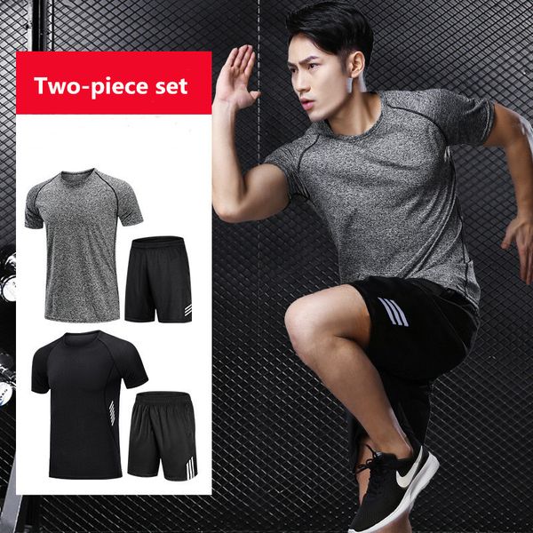 2 pcs quick drying men's gym training fitness sportswear tights slim clothes running workout tracksuit suits elastic clothing, Black;blue
2 pcs quick drying men's gym training fitness sportswear tights slim clothes running workout tracksuit suits elastic clothing, Black;blue