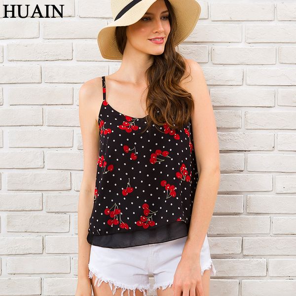 chiffon camis cherry print tank sleeveless shirt summer fashion spaghetti strap 2018 off shoulder beach wear women clothing, White
chiffon camis cherry print tank sleeveless shirt summer fashion spaghetti strap 2018 off shoulder beach wear women clothing, White