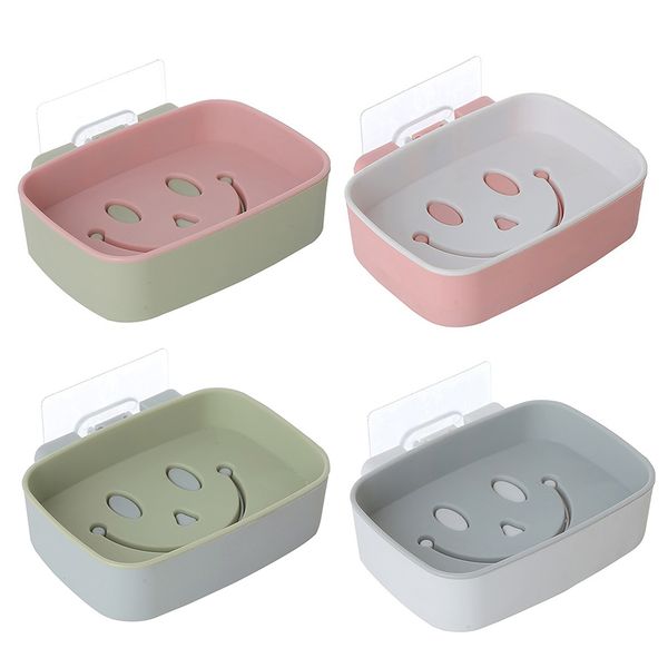 practical popular cartoon smile soap box simple bathroom double drain soap holder soap dish bath tool
practical popular cartoon smile soap box simple bathroom double drain soap holder soap dish bath tool