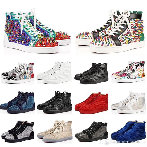 ace designer fashion red bottoms shoes studded spikes flat sneakers for men women glitter party lovers genuine leather casual rivet, Black
ace designer fashion red bottoms shoes studded spikes flat sneakers for men women glitter party lovers genuine leather casual rivet, Black