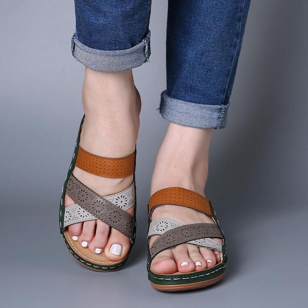 summer slippers women's ladies sewing soft beach shoes woman leather outdoor vacation casual sandals lady shoes slide feminina, Black
summer slippers women's ladies sewing soft beach shoes woman leather outdoor vacation casual sandals lady shoes slide feminina, Black