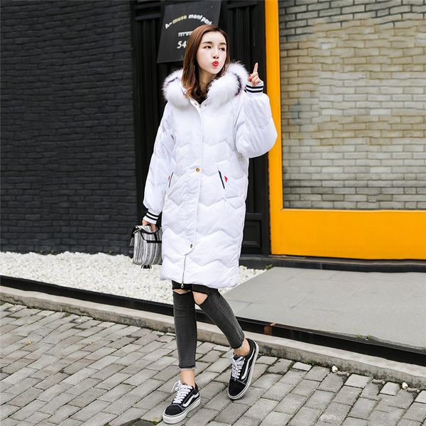 women down jacket hooded fur collar winter parkas 2018 new winter coat korean fashion female warm outerwear 698, Black
women down jacket hooded fur collar winter parkas 2018 new winter coat korean fashion female warm outerwear 698, Black