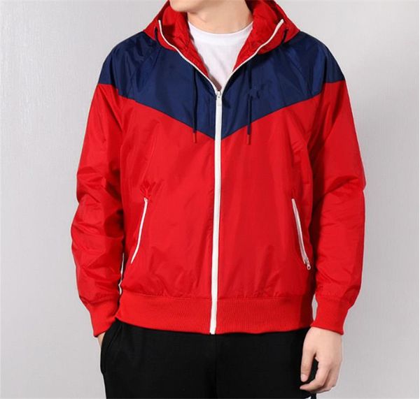 Mens Designer Contrast Color Jackets Zipper Fly Slim Sport Styles Jackets Homme Fashion Clothes With Hat
Mens Designer Contrast Color Jackets Zipper Fly Slim Sport Styles Jackets Homme Fashion Clothes With Hat