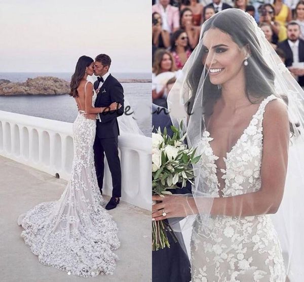 backless mermaid beach свадебные платья 2020 v-образным вырезом 3d кружева аппликация развертки поезд труба стивен халиль сад свадебное плат, White
backless mermaid beach свадебные платья 2020 v-образным вырезом 3d кружева аппликация развертки поезд труба стивен халиль сад свадебное плат, White