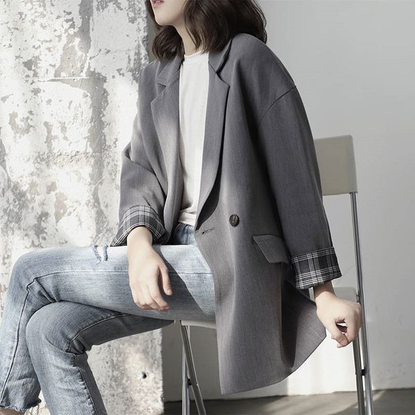 spring new fashion blazer jacket women casual pockets long sleeve work suit coat office lady solid slim blazers vintage black, White;black
spring new fashion blazer jacket women casual pockets long sleeve work suit coat office lady solid slim blazers vintage black, White;black