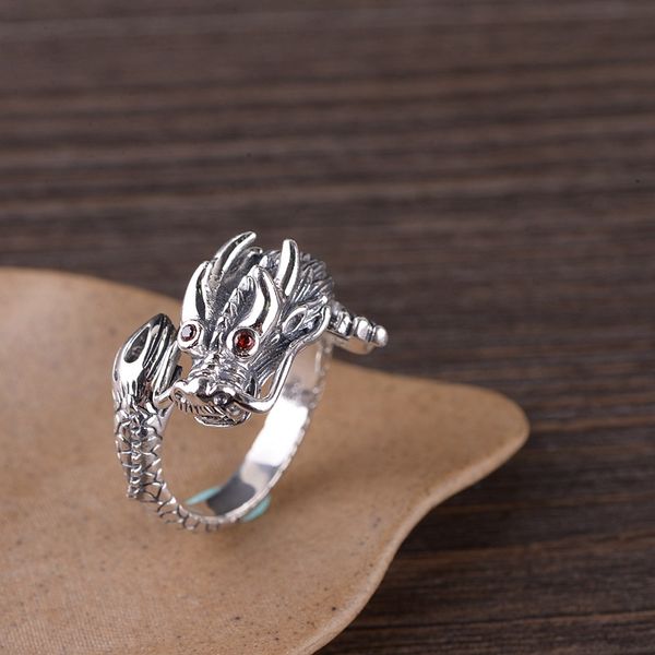 fnj animal dragon rings 925 silver adjustable size open popular s925 solid silver ring for men jewelry fine red zircon, Golden;silver
fnj animal dragon rings 925 silver adjustable size open popular s925 solid silver ring for men jewelry fine red zircon, Golden;silver