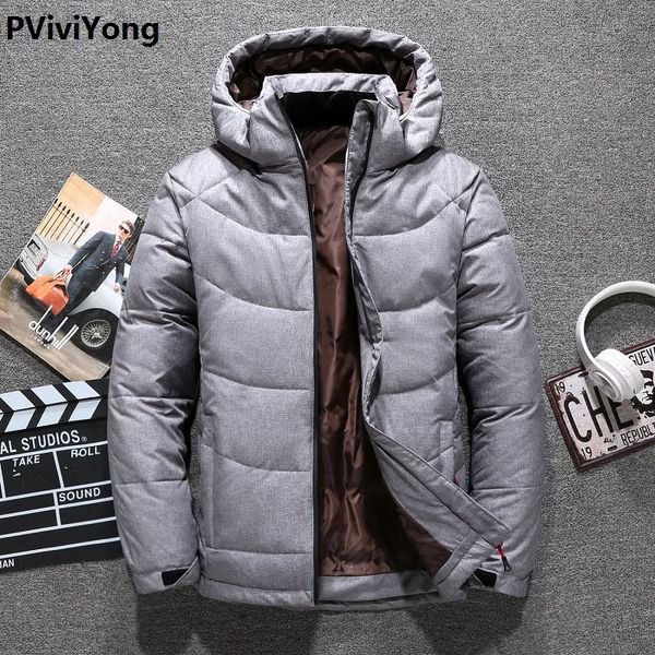 pviviyong 2019 winter new white duck down jacket men's coat,hooded thicked cloth parkas coat men 8710, Black
pviviyong 2019 winter new white duck down jacket men's coat,hooded thicked cloth parkas coat men 8710, Black