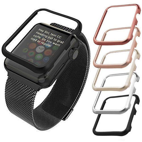 Aluminum Alloy Frame Metal Shell Protective Case For iwatch Apple Watch Series 1/2/3/4 38mm 42mm 40mm 44mm Screen Protector Cover Protection
Aluminum Alloy Frame Metal Shell Protective Case For iwatch Apple Watch Series 1/2/3/4 38mm 42mm 40mm 44mm Screen Protector Cover Protection