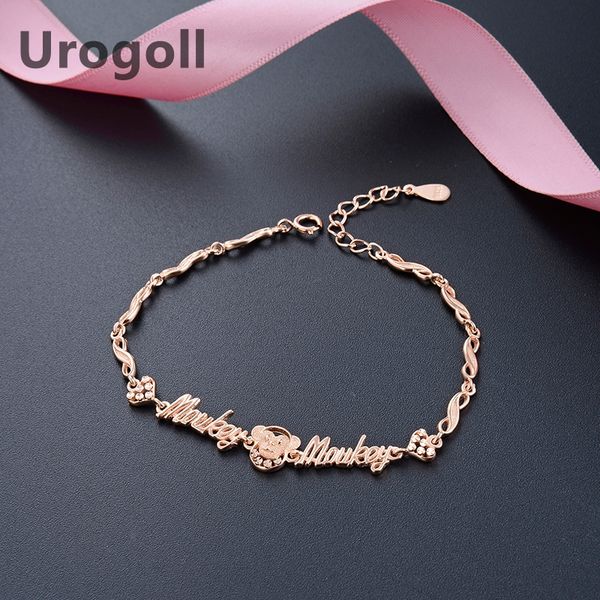 fashion bracelet pure s925 sterling silver monkey avatar and letter fashion silver charm bracelet jewelry accessories for women, Golden;silver
fashion bracelet pure s925 sterling silver monkey avatar and letter fashion silver charm bracelet jewelry accessories for women, Golden;silver