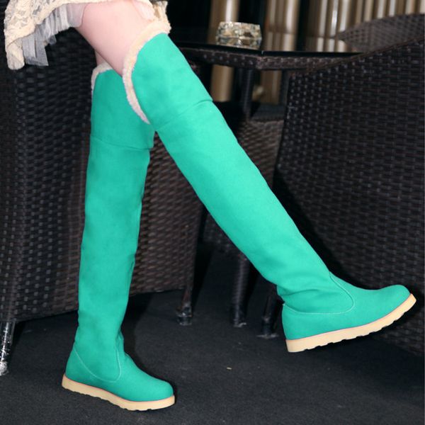 women's ladies fashion boots comfortable soft slip on winter warm over-the-knee wedges shoes fashion leisure and personality, Black
women's ladies fashion boots comfortable soft slip on winter warm over-the-knee wedges shoes fashion leisure and personality, Black