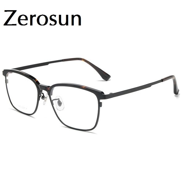 zerosun titanium eyeglasses frames male square glasses men acetate eyewear spectacles brand for prescription optical lens, Black
zerosun titanium eyeglasses frames male square glasses men acetate eyewear spectacles brand for prescription optical lens, Black