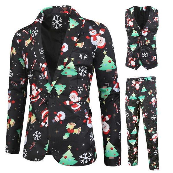 litthing mens christmas suit different prints xmas prom costume include jacket pants waistcoat fashion men celebrating, White;black
litthing mens christmas suit different prints xmas prom costume include jacket pants waistcoat fashion men celebrating, White;black