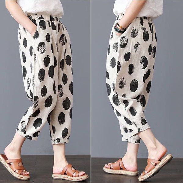 women's pants summer loose casual fashion trousers holiday plus size stylish, Black;white
women's pants summer loose casual fashion trousers holiday plus size stylish, Black;white