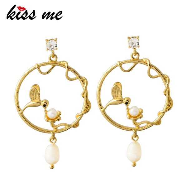 kissme women earrings 2020 gold color bird freshwater pearl statement earrings fashion jewelry brincos, Silver
kissme women earrings 2020 gold color bird freshwater pearl statement earrings fashion jewelry brincos, Silver