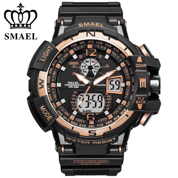 smael fashion digital watch mens sports watches army wristwatch erkek saat men clock quartz watch, Slivery;brown
smael fashion digital watch mens sports watches army wristwatch erkek saat men clock quartz watch, Slivery;brown