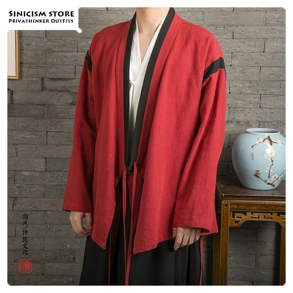 sinicism store chinese style cotton linen color matching mens clothing jacket 2019 autumn casual men jackets oversize male coat, Black;brown
sinicism store chinese style cotton linen color matching mens clothing jacket 2019 autumn casual men jackets oversize male coat, Black;brown