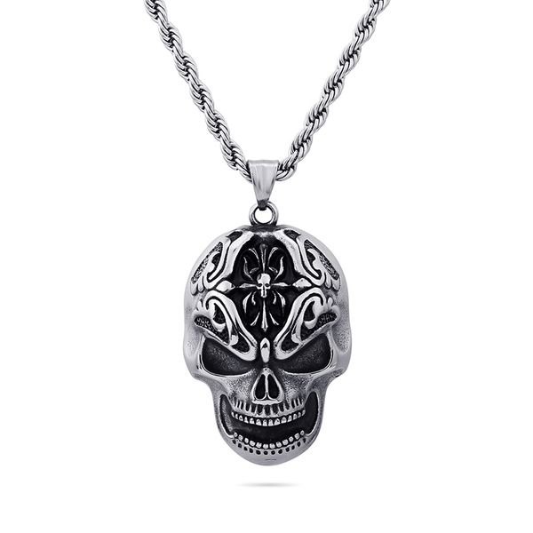 skeleton skull head pendants necklace cool men punk hip hop 316l stainless steel 18k gold plated jewelry, Silver
skeleton skull head pendants necklace cool men punk hip hop 316l stainless steel 18k gold plated jewelry, Silver