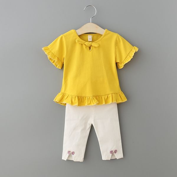 summer girls clothing sets cotton flare sleeve +leggings 2pcs/set children set fashion girls clothes suit, White
summer girls clothing sets cotton flare sleeve +leggings 2pcs/set children set fashion girls clothes suit, White