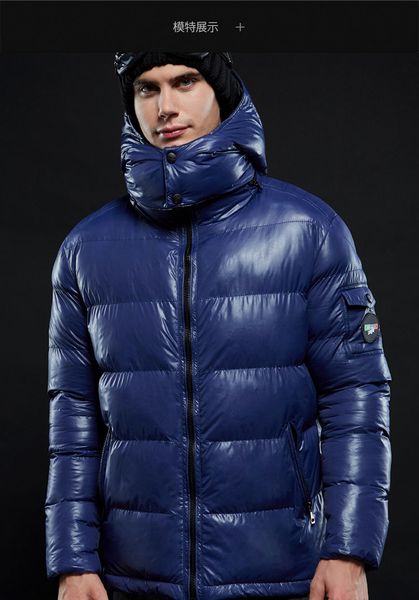 s-4xl plus size 2019 winter men jacket down coat thick short down jacket men's hooded sports men's white duck, Black 
s-4xl plus size 2019 winter men jacket down coat thick short down jacket men's hooded sports men's white duck, Black