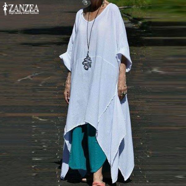 zanzae fashion asymmetrical dress women's summer sundress 2019 casual 3/4 sleeve midi vestidos female o neck robe femme, Black;gray
zanzae fashion asymmetrical dress women's summer sundress 2019 casual 3/4 sleeve midi vestidos female o neck robe femme, Black;gray
