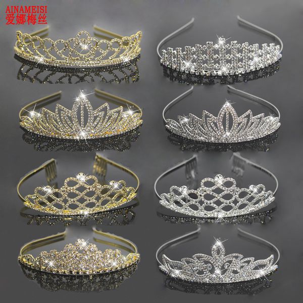 ainameisi fashion tiara wedding bridal hairbands crown gold silver crystal rhinestone tiara hair accessories women jewelry, Golden;white
ainameisi fashion tiara wedding bridal hairbands crown gold silver crystal rhinestone tiara hair accessories women jewelry, Golden;white