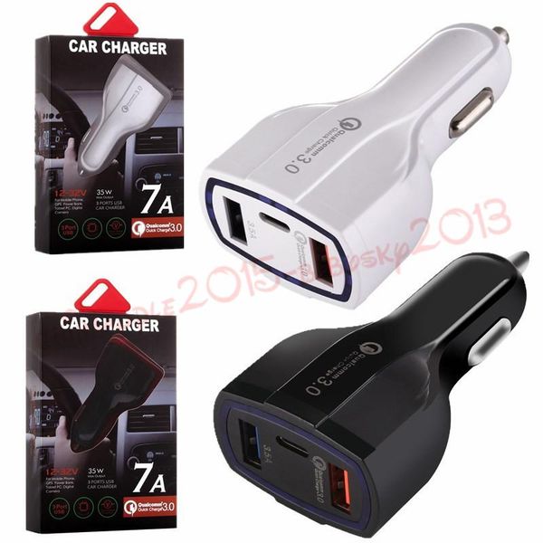 3 usb ports type c car charger fast quick charging auto power adapter 35w 7a car chargers for samsung s7 s8 android phone
3 usb ports type c car charger fast quick charging auto power adapter 35w 7a car chargers for samsung s7 s8 android phone