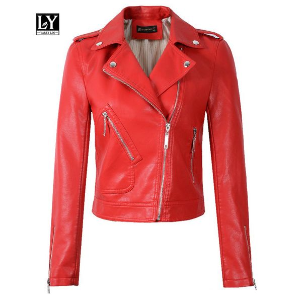 ly varey lin autumn faux soft leather jackets women motorcycle zipper black punk rivet faux pu leather female red jacket outwear
ly varey lin autumn faux soft leather jackets women motorcycle zipper black punk rivet faux pu leather female red jacket outwear