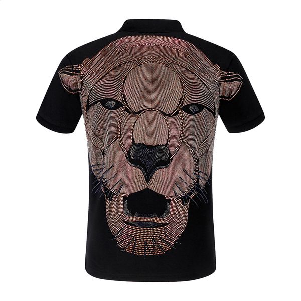 duyou clothing men shirt men punk casual 3d rhinestone lion male shirt short sleeve high quality pure cotton, White;black
duyou clothing men shirt men punk casual 3d rhinestone lion male shirt short sleeve high quality pure cotton, White;black