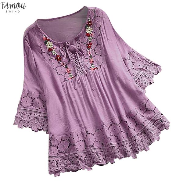 womens and blouses lantern sleeve vintage lace patchwork bow three quarter blouses shirt blusas mujer de moda, White
womens and blouses lantern sleeve vintage lace patchwork bow three quarter blouses shirt blusas mujer de moda, White