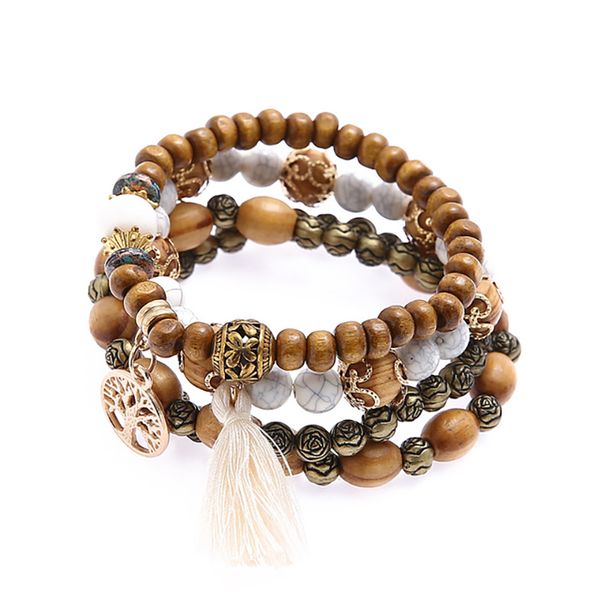 tassel multi-layer bracelet crystal beads bracelet female female tassel natural stone charm wristband, Black
tassel multi-layer bracelet crystal beads bracelet female female tassel natural stone charm wristband, Black