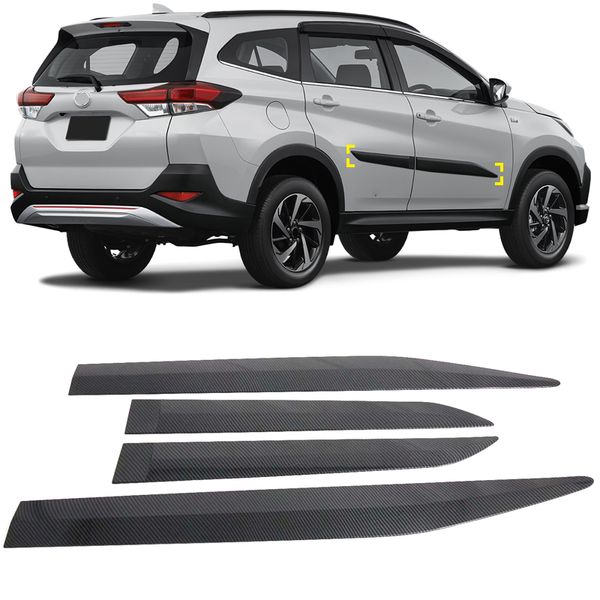 for toyota rush 2018 2019 2020 car styling exterior door strips car body molding cover trim 4pcs abs plastic auto accessories
for toyota rush 2018 2019 2020 car styling exterior door strips car body molding cover trim 4pcs abs plastic auto accessories
